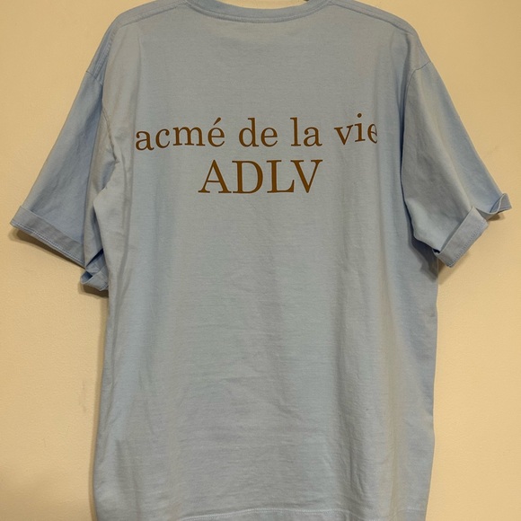 Acmé de La vie ADLV baby blue over size tee - Picture 7 of 8